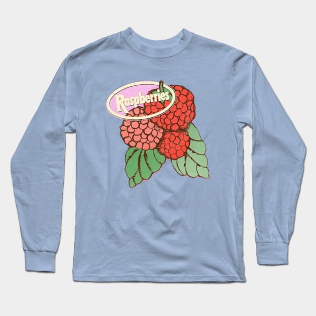 Raspberries Retro Long Sleeve T-Shirt by Viking Age